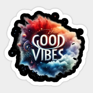 Good vibes t-shirt Sticker